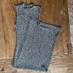 Monteau Black and White Knit Top